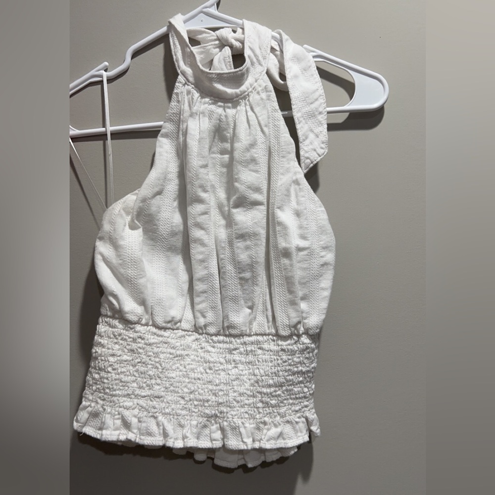 Abercrombie & Fitch Backless White Tank